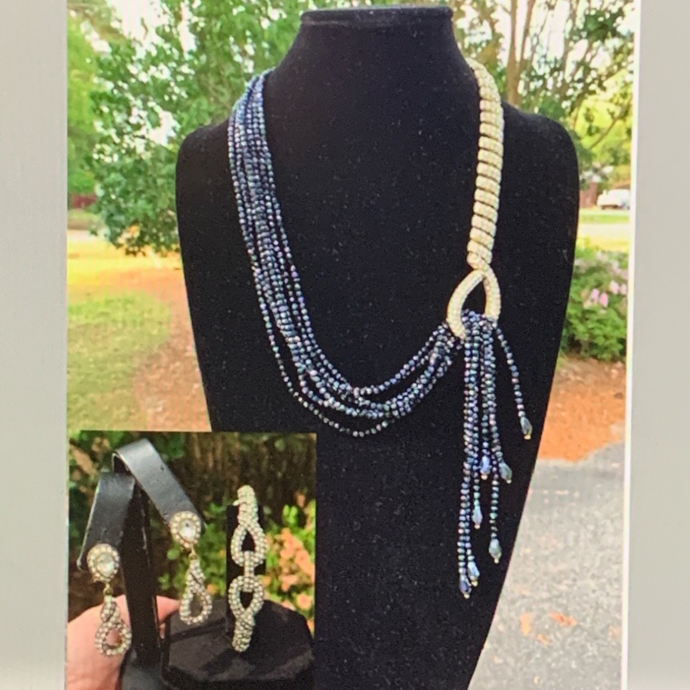 Heidi Daus Earrings Necklace Bracelet-Matching!